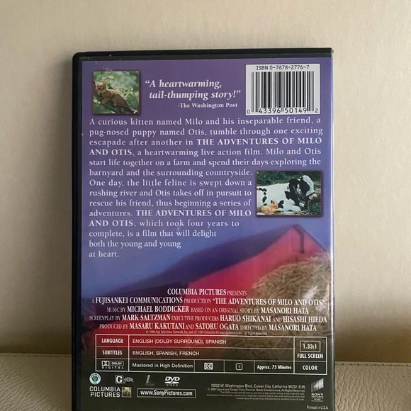 The adventures of Milo and Otis dvd - Picture 2 of 2